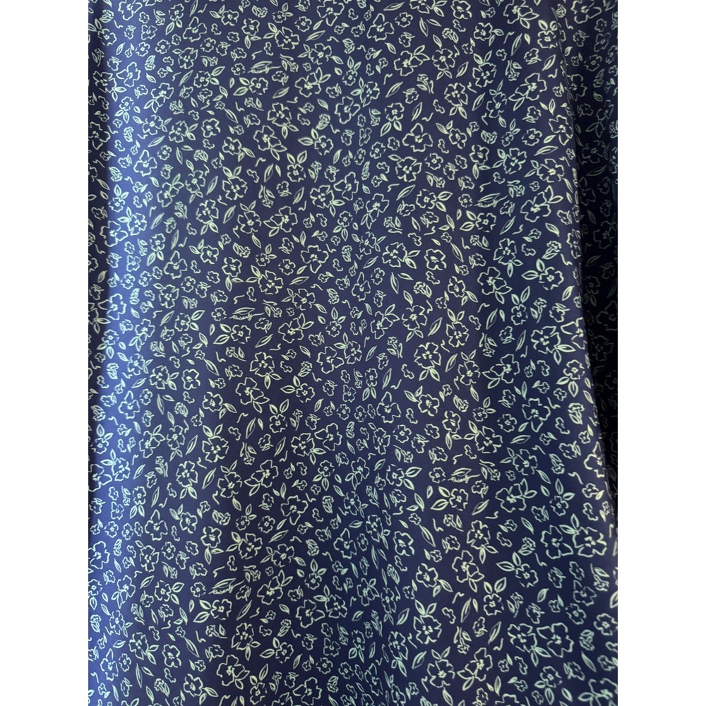 REDVANLY Mens Floral Performance Golf Polo Shirt Navy Blue Green Size M - Picture 5 of 7